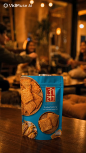 Chao Sua Rice Cracker with Roasted Squid Sweet Chili Flavor 100% Jasmine Rice No Added Preservatives 80g Thailand