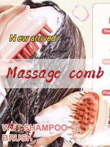 FUNPOINT Scalp Health Massage Shampoo Brush Silicone Adult Cleaning Bath Shampoo Comb Brush Meridian Brush