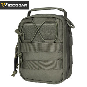 IDOGEAR MOLLE First Aid Pouch - 500D ไนลอน EDC Utility Bag สําหรับล่าสัตว์ IFAK Medical Kit 3523