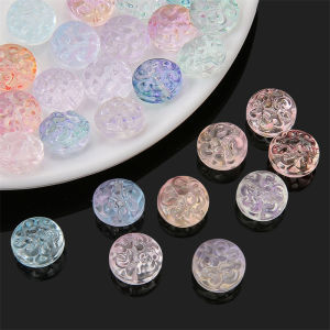 ลูกปัดแก้วคริสตัล AB สีสันสดใส 10 ชิ้น สำหรับใช้กับสร้อยข้อมือ คอพวงกุญแจอุปกรณ์