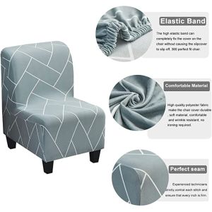 Armless Sofa Cover Plain Color Single Chair Cover Without Armrest Seat Cover Furniture Cover
