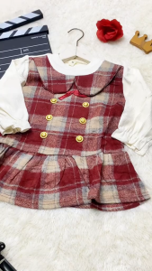 1 - 4 Tahun | Hua Lin Dreress Korea Anak Perempuan Dress Lengan Panjang Import Alinkidoa