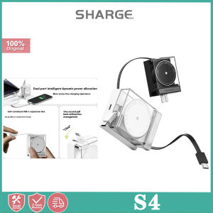 Sharge S4 65W fast charger with 70cm telescopic cable suitable for fast charging of mobile phones and laptops 2025 new model