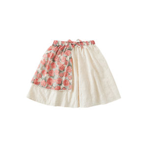 Cute Princess Style Embroidered Dress for Girls Summer New Arrival Cotton Blend Fabric Rose Flower Series Childrens Clothing