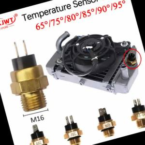 M16 65/75/80/85/90/95° Durable Brass Motorcycle Radiator Coolant Fan Water Temperature Thermostat Switch Efficient Performance