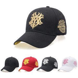 Mũ lưỡi trai thời trang cho nam và nữ vải cotton chữ thêu NY