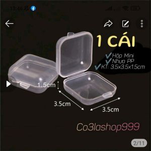 set 30 hộp nhựa mini 35cm trong suốt đựng phụ kiện nhỏ xíu