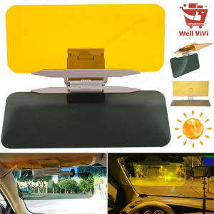 1PC Car Sun Visor UV Blocking Anti Glare Sun Shade Polarized Anti-Dazzle Sunshade Day and Night Dual Use Sun Blocker