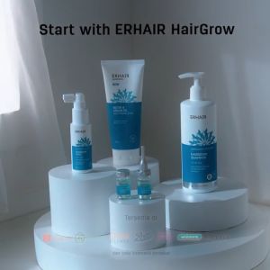 ERHA Bundle ERHAIR Hairgrow Shampoo 100ml & Hairgrow Serum (7x8ml) - Shampoo dan Serum Rambut Rontok
