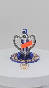 M#1067 ตลับพระ/กรอบพระสเตนเลสลายไทยพิมพ์เหรียญเข้ารูปครุฑใหญ่หรือพิมพ์ใกล้เคียง << ขนาดที่ใส่สวย 3.2x3.0 ซม.>>