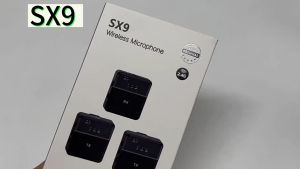 SX9 Wireless Lavalier Microphone Professional Portable Mini Lapel Microphone for Live Vlogging Video Interview Recording Smart Noise Cancelling Mic