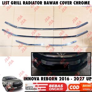 List Grill Bumper Radiator Bawah All New Innova Reborn 2016 2018 2024 2025 2026 2027 Cover Chrome .