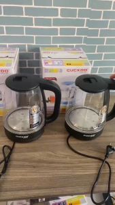 [HÀNG CHÍNH HÃNG] ẤM SIÊU TỐCTỰ NGẮT KHI SÔI BÌNH ĐUN SIÊU TỐC THỦY TINH Guckoo 2l