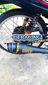 Knalpot racing Supra vega DPJ Hitam jupiter astrea revo karisma C70 blade smash shogun motor bebek