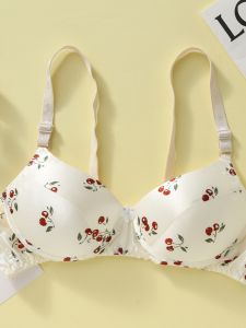 Silk Comfortable Breathable Sweat Absorbent Thin Size Large Silk Mulberry Breast Push up Bra Underwear for Young Women