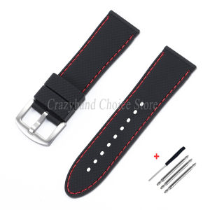 Silicone Watch Strap 20mm 22mm 24mm Replacement Mens Wristbelt for Smartwatch Watches Band Universal for Seiko Sports Bracelet