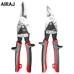 AIRAJ Aviation Scissor Tin Snips Máy Cắt Thép Không Gỉ Đa Hướng Dụng Cụ Cầm Tay Cắt Tấm Kim Loại Đa Chức Năng Màu Xám