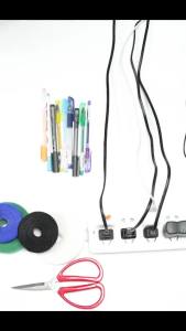ZEO 5m Nylon Tape Cable Organizer Tearable Cable Ties Strap Reusable Back to Back Nylon Straps Magic