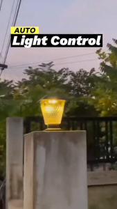 JD solar  ของแท้ 100% โคมไฟหัวเสาโซล่าเซลล์ ทรง  JD-X79 โคมไฟโซล่าเซลล์ JD -JINDIAN  ไฟหัวเสา ไฟ LED ใช้พลังงานแสงอาทิตย์