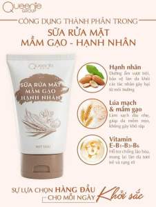 SỮA RỬA MẶT MẦM GẠO QUEENIESKIN [ CHÍNH HÃNG]
