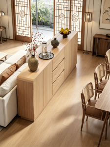 Aesthetic Design Behind Sofa Storage Sideboard