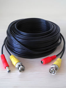 Old Style Coaxial Camera Video Power Cable One Piece BNC Two in One Analog Connection Line Non Shielded BNC plus DC Cables