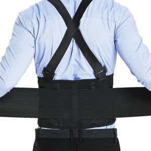 1Piece Work Back Brace for Men WomenAdjustable Lower Back Support Belt with Suspenders for Heavy Lifting Safety & Protection