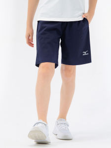 Mizuno Kids Summer Sport Shorts Breathable Thin Woven Childrens Clothing mid Waist Nylon Fabric Boys Sport Pants for Ages 6-14