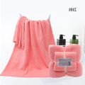 2-piece set of soft coral velvet bath towels, suitable for adult hotels and spas with towels and towels. 