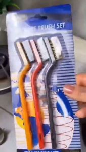 (ISI 3) Sikat Kawat Pembersih 3 in 1 / Sikat Kawat Kuningan / Sikat Kawat Stainless / Sikat Kawat Nylon / Sikat Kawat Tembaga Pembersih