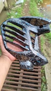 Forged biru Cover radiator Nmax new ngcarbonpart