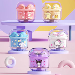 Sanrio BL05 HelloKitty Wireless Bluetooth Earphone Touch Control Sport Transparent Bluetooth Headphones Gaming Earbuds Stereo for Android iOS Smartphones