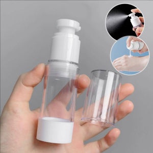 YESPERY 30/50ML Travel Clear Pump Bottle Refillable Vacuum Dispenser Fine Spray Bottle Lotion Container Makeup Bottles
