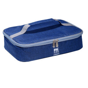Flat Portable Lunch Box Bag Thickened Aluminum Foil Insulated Meal Bag Large Size Bento Bag Oil Resistant for Primary School Students