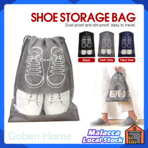 Nonwoven Shoes Bag Dustproof Travel Shoes Storage Package Bag with Transparent Window Luggage Drawstring Bag Clothes Bag Shoes Organizer | Gaben Home