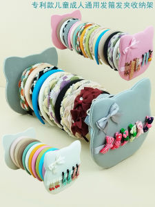 Velvet Hairband Holder Display Stand Bracelet Organizer Jewelry Storage Rack Hair Clip Tray European Style Home Storage Tool