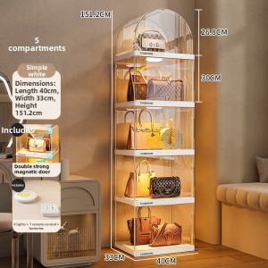 Luxury Bags Transparent Storage Cabinet Organizer