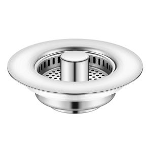 YEMO | Stainless Steel Copper Core Kitchen Sink Filter Drain Stopper with Pop-up Core Short Type