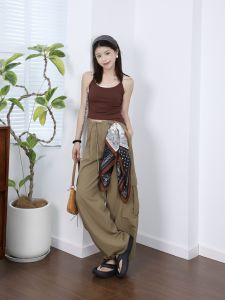 VKSOD | Retro Maillard Style Fashionable Two-piece Set