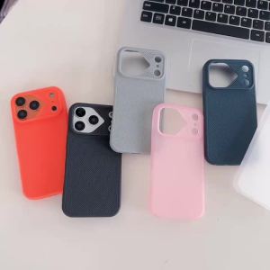 Transparent Texture Dot Soft TPU Armor Case For iPhone 17 16 15 14 13 Pro Max Plain Color Heat Dissipation Hole Shockproof Cover