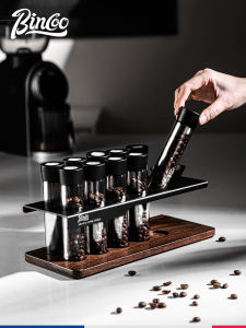 Portable Coffee Bean Storage Jar Bincoo Sealed Display Stand Single Direction Exhaust Valve Aroma Bottle Kitchen Storage Container