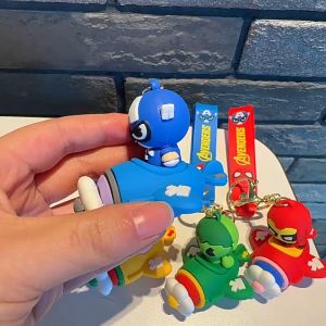 Avengers Keychain Spiderman Batman Keychain Thor Hulk Keychain Captain America Keychain Marvel Toy