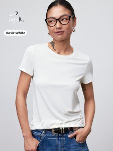 Lagur | Wrinkle Resistant Mulberry Silk Slimming Short Sleeve T-Shirt