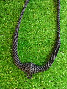 สร้อยคอถักสีดำ ปรับสั้นหรือยาวได้