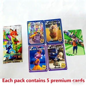 Disney | 150PCS Zootopia 2 Laser Flashcards Shiny Collectible Trading Cards for Kids Full Set Blind Boxes Christmas Gift