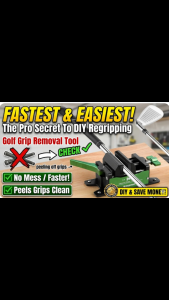 [SG Stock] Professional Golf Grip Kit | Heavy-Duty Reinforced Aluminum Vise Clamp | Quick-Release Golf Club Shaft Tool for Drivers Irons & Putters | DIY Regripping Station
