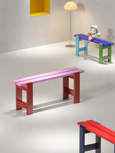 ALEDAN | Nordic Style Multi-use Bench Memphis Design Dual-color Aesthetic