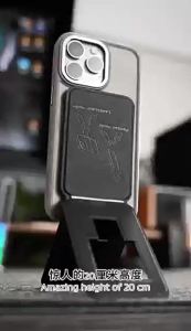 【Agate Design】Magnetic Phone Stand Invisible cell Tripod Folding Mobile Holder Compatible cell Angle Adjustment Bracket