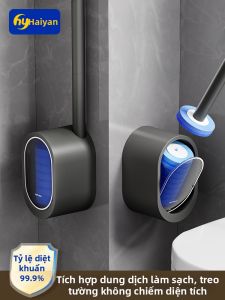 Hayan | Wall Mounted Toilet Brush Built-in Cleaner Disinfection Daily Disposable Head