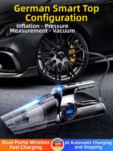 LUKSEN | Multi-functional Car Vacuum Cleaner with Air Pump Super Strong Suction